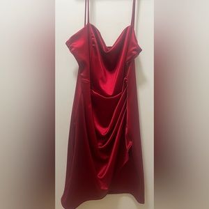 Red dress size large(juniors) , wore on homecoming once, like new.